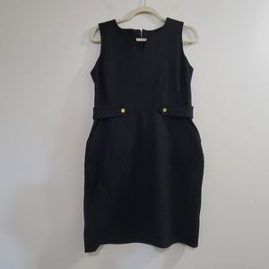 Jude Connally black shift dress S
